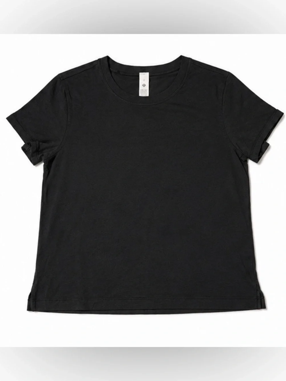 lululemon athletica Black Short Sleeve Women's Crew Tee